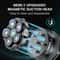 Replaceable 6D Magnetic Razor Head For Shaver Waterproof Stainless Steel Blade 2