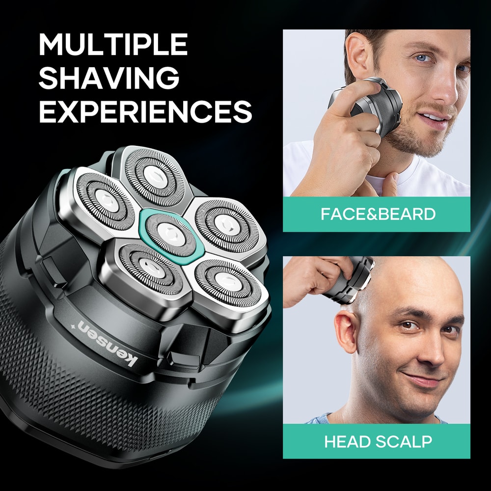 Replaceable 6D Magnetic Razor Head For Shaver Waterproof Stainless Steel Blade 4