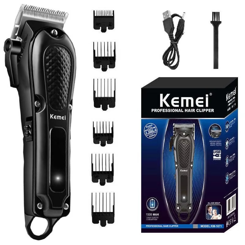 Rechargeable Hair Clipper For Men Cordless Beard Hair Trimmer With Adjustable Blades For A Precise 4