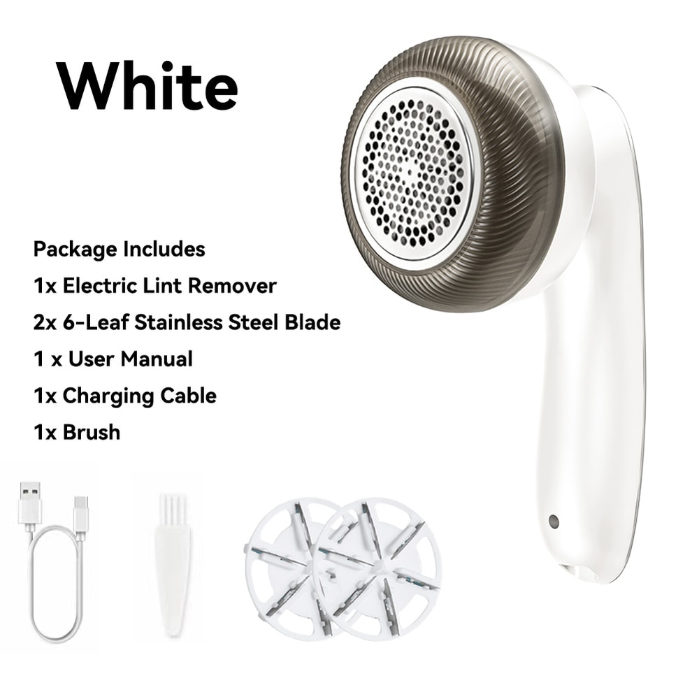 Electric Digital Display Lint Remover Rechargeable Fabric Shaver For Clothes Hair Balls Fluff Port 5