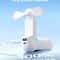 Portable Handheld Fan With Power Bank Flashlight USB Rechargeable Mini Fan 2