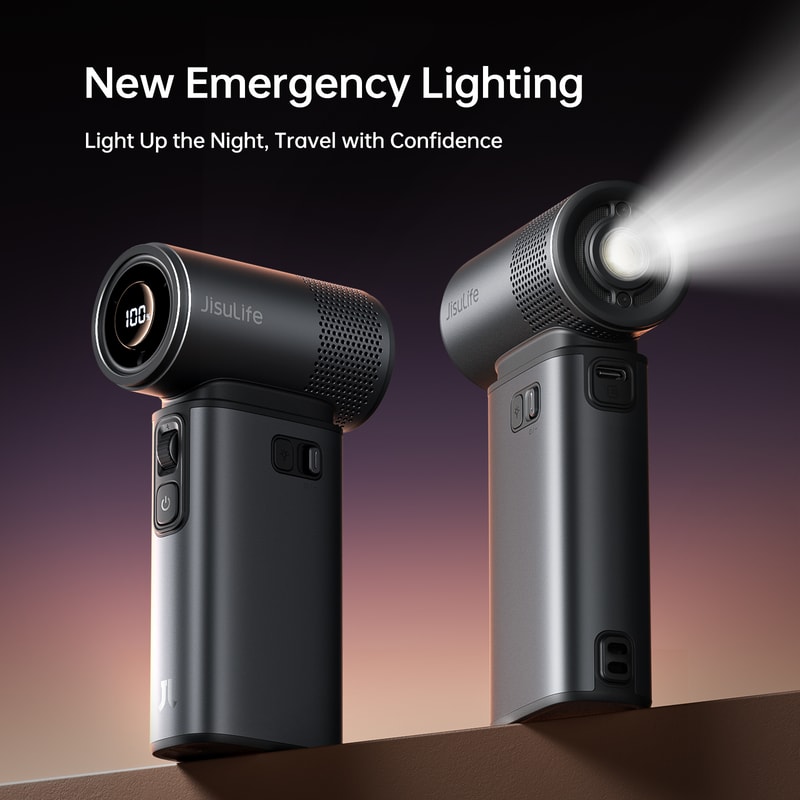 Handheld Turbo Jet Fan Ultra Powerful High Speeds Rechargeable Battery LED Display For Outdoor Adv 0