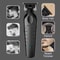 Professional Electric Hair Clipper Kit For Men Precision Trimmer For Cutting Grooming 4
