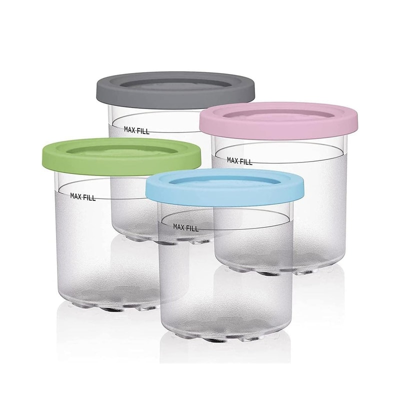 Ice Cream Containers With Lids For Ninja Creami Pints 0