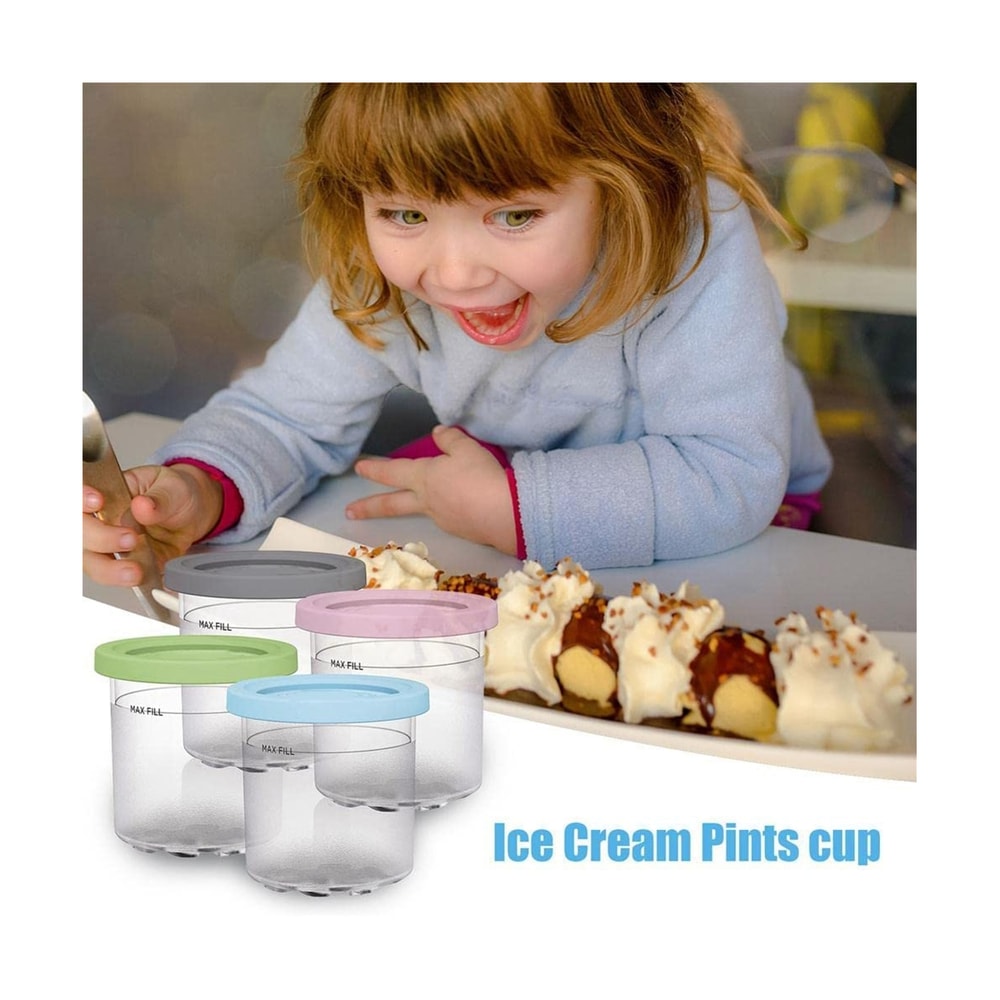 Ice Cream Containers With Lids For Ninja Creami Pints 2