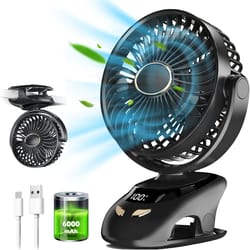 portable usb clip fan for home, office, travel & outdoors compact & convenient