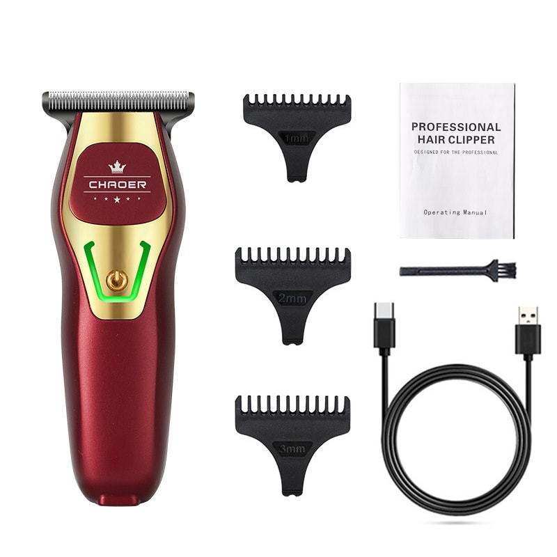 Powerful Professional Hair Trimmer For Men T Blade Electric Clipper Rechargeable Beard Trimmer Sha