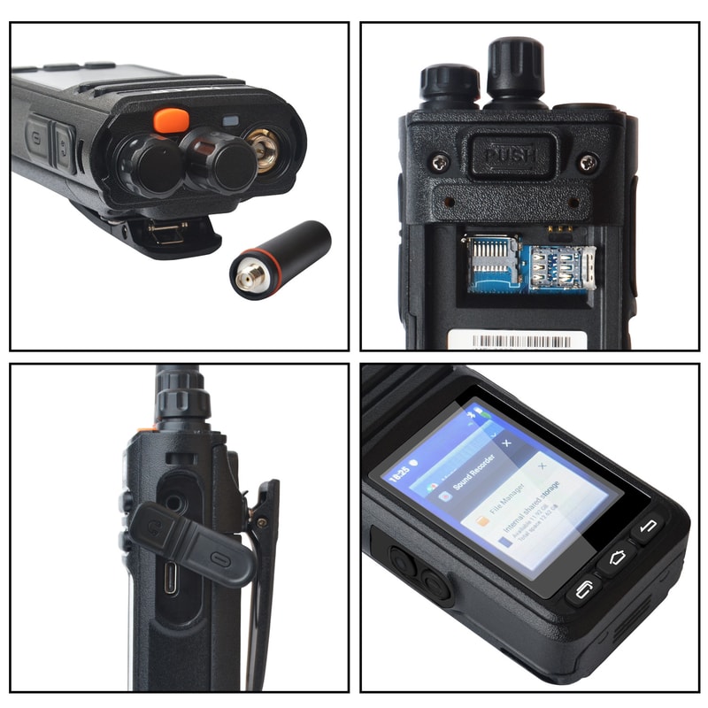 HI-B8 LTE Zello PoC Walkie Talkie with GPS and Android, Touch Screen