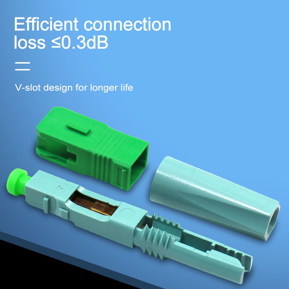 SC APC SM SingleMode Fiber Optical Connector Fast Reliable And Easy To Use For FTTH Installations 1