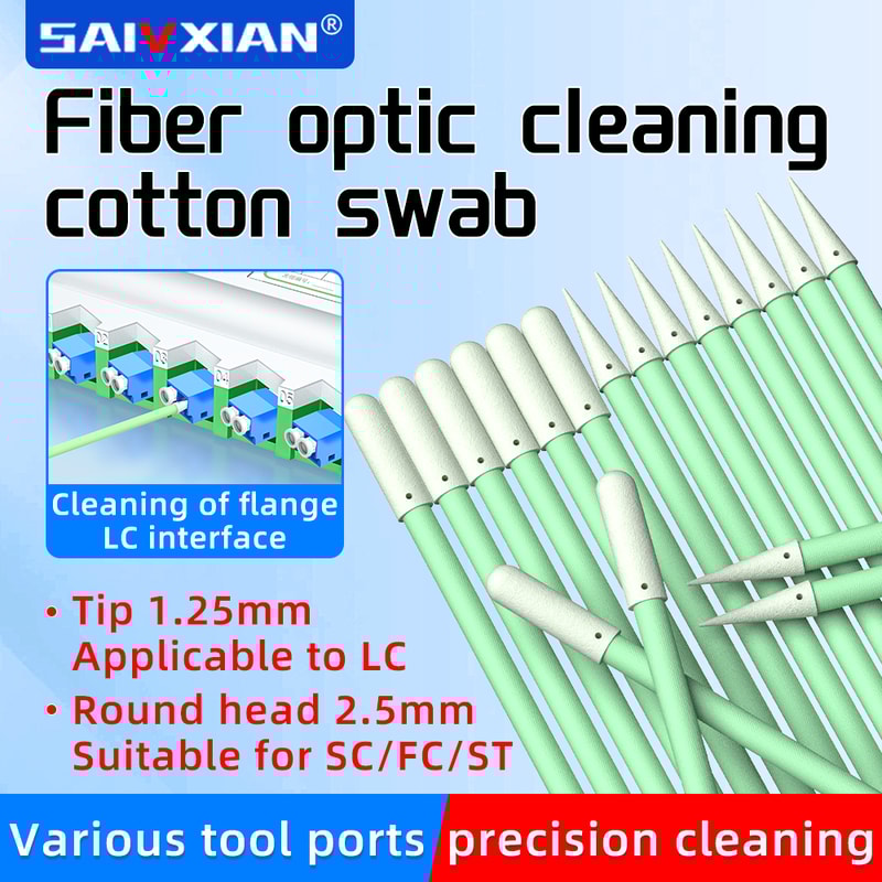 Fiber Optic Cleaning Sticks For LCSCFCST Connectors Cleaning Swabs For FTTH Tools 2