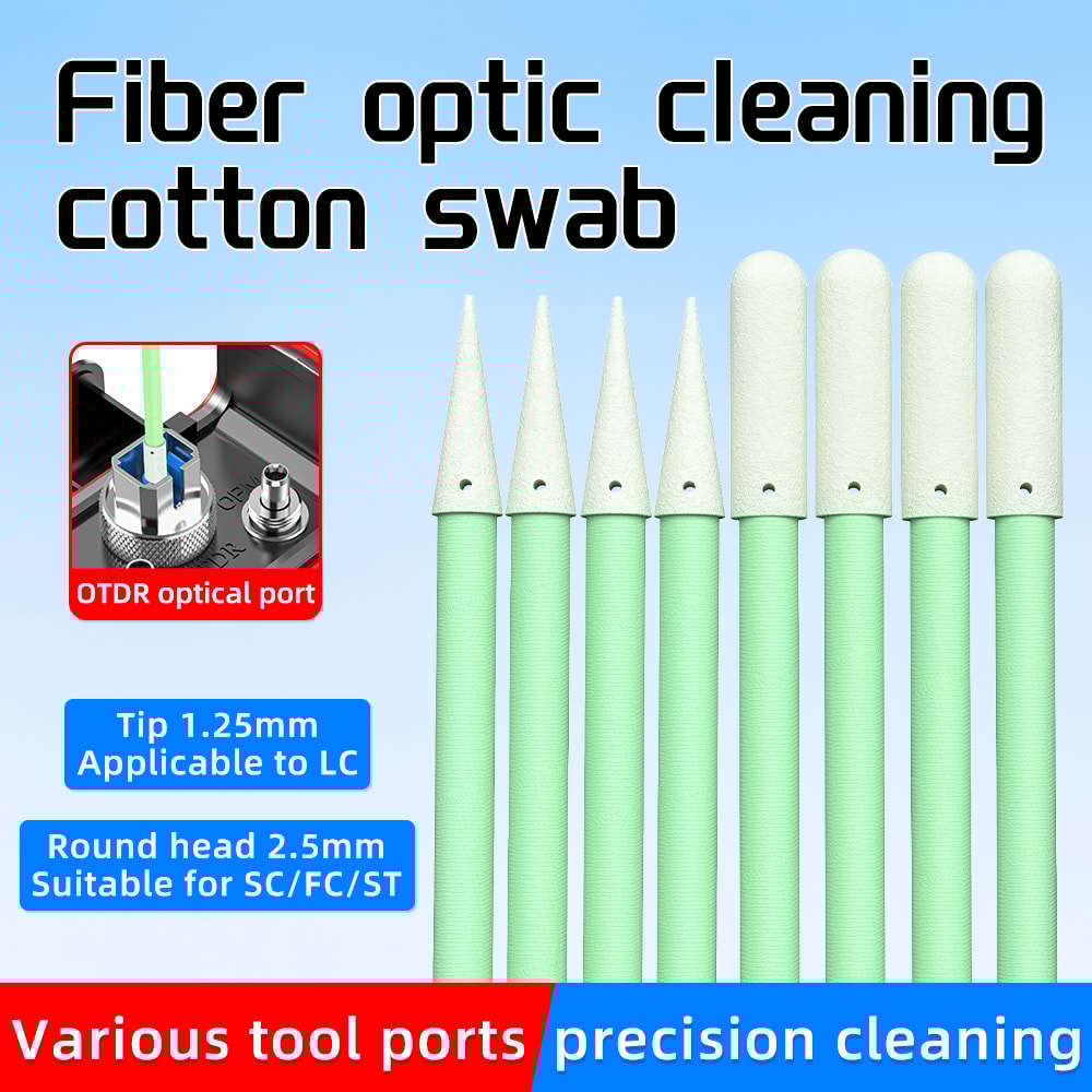 Fiber Optic Cleaning Sticks For LCSCFCST Connectors Cleaning Swabs For FTTH Tools 0