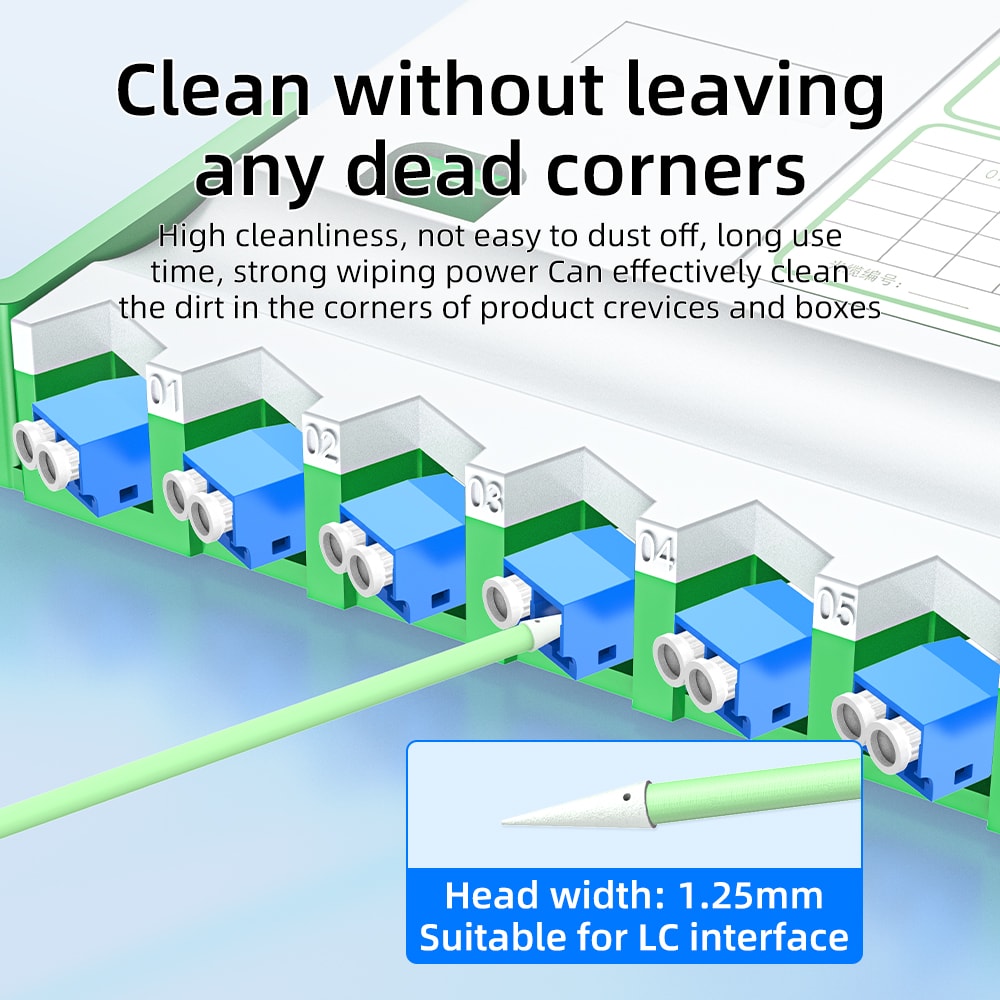 Fiber Optic Cleaning Sticks For LCSCFCST Connectors Cleaning Swabs For FTTH Tools 3