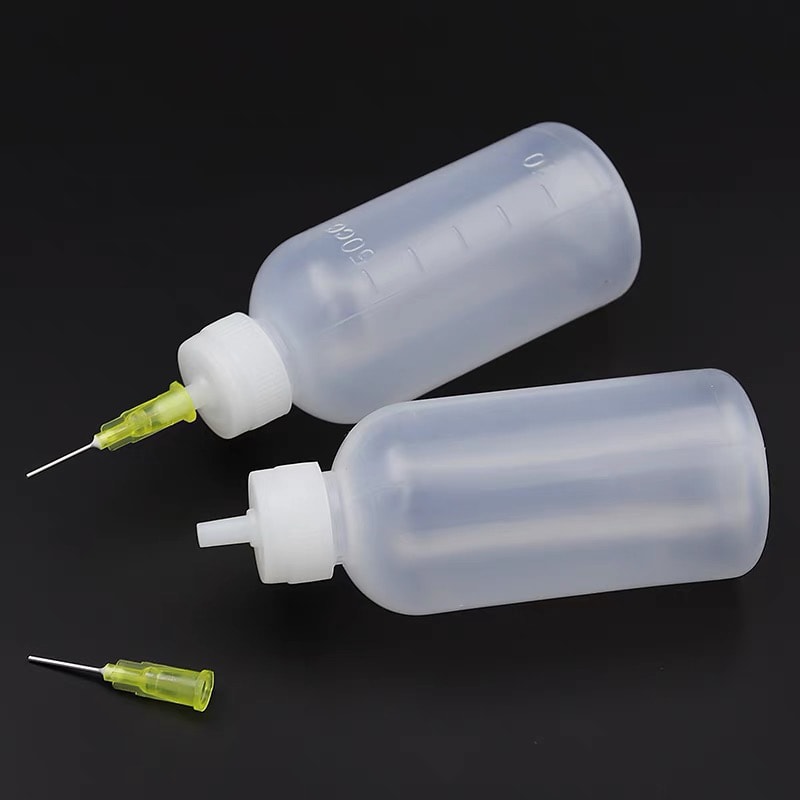 Empty Plastic Liquid Bottle With Needle For Rosin Solder Flux And Glue Precision Dispenser For IPho 1