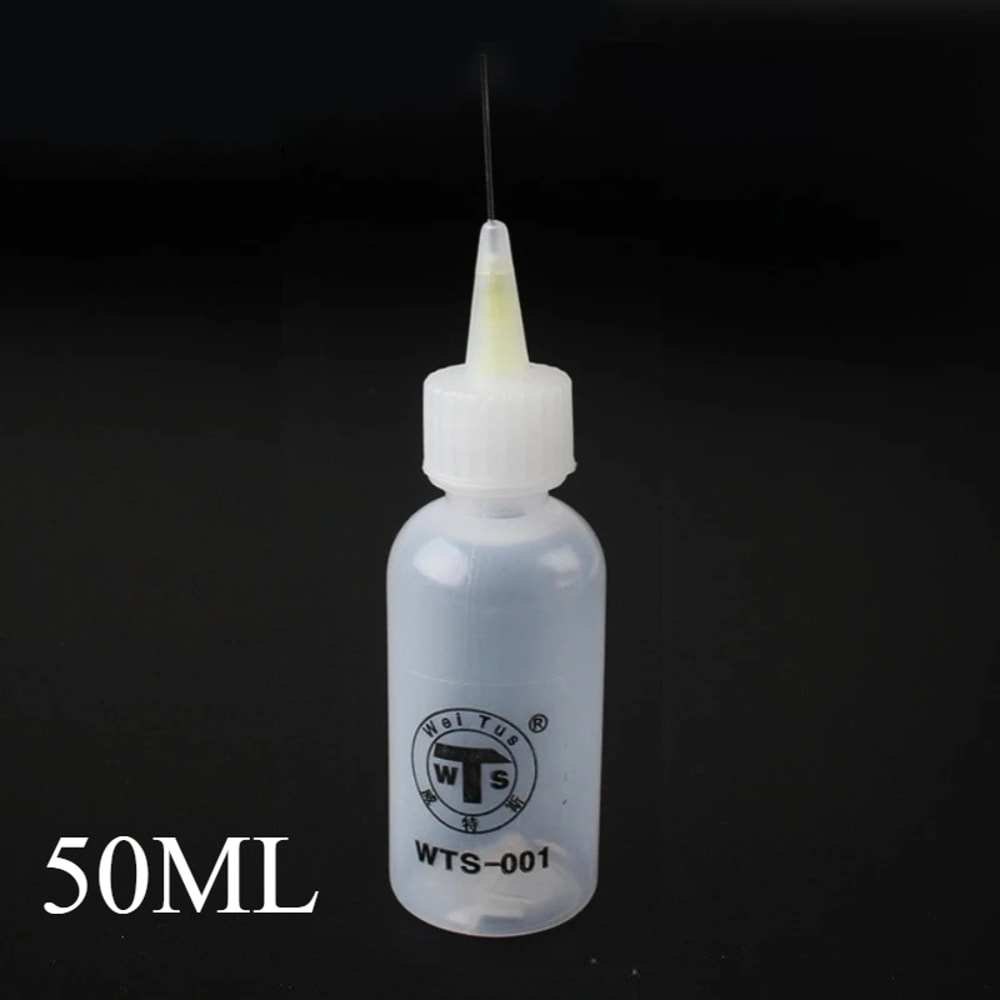 Empty Plastic Liquid Bottle With Needle For Rosin Solder Flux And Glue Precision Dispenser For IPho 2