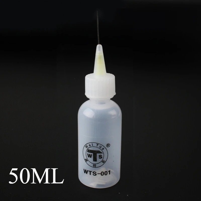 Empty Plastic Liquid Bottle With Needle For Rosin Solder Flux And Glue Precision Dispenser For IPho 2