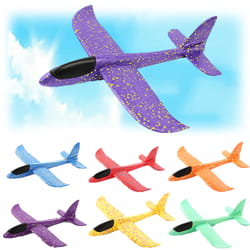eva foam glider aircraft toy for kids hand throw flight airplane diy model toy fun gift for children