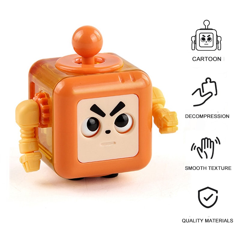 Rainbow Stress Relief Cube Sided Fidget Toy For Anxiety ADHD Autism OCD Sensory Desk Toy For Kids 4