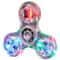 Crystal Luminous LED Light Fidget Spinner Glow In The Dark Stress Relief Toy For Kids 0