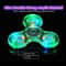 Crystal Luminous LED Light Fidget Spinner Glow In The Dark Stress Relief Toy For Kids 2