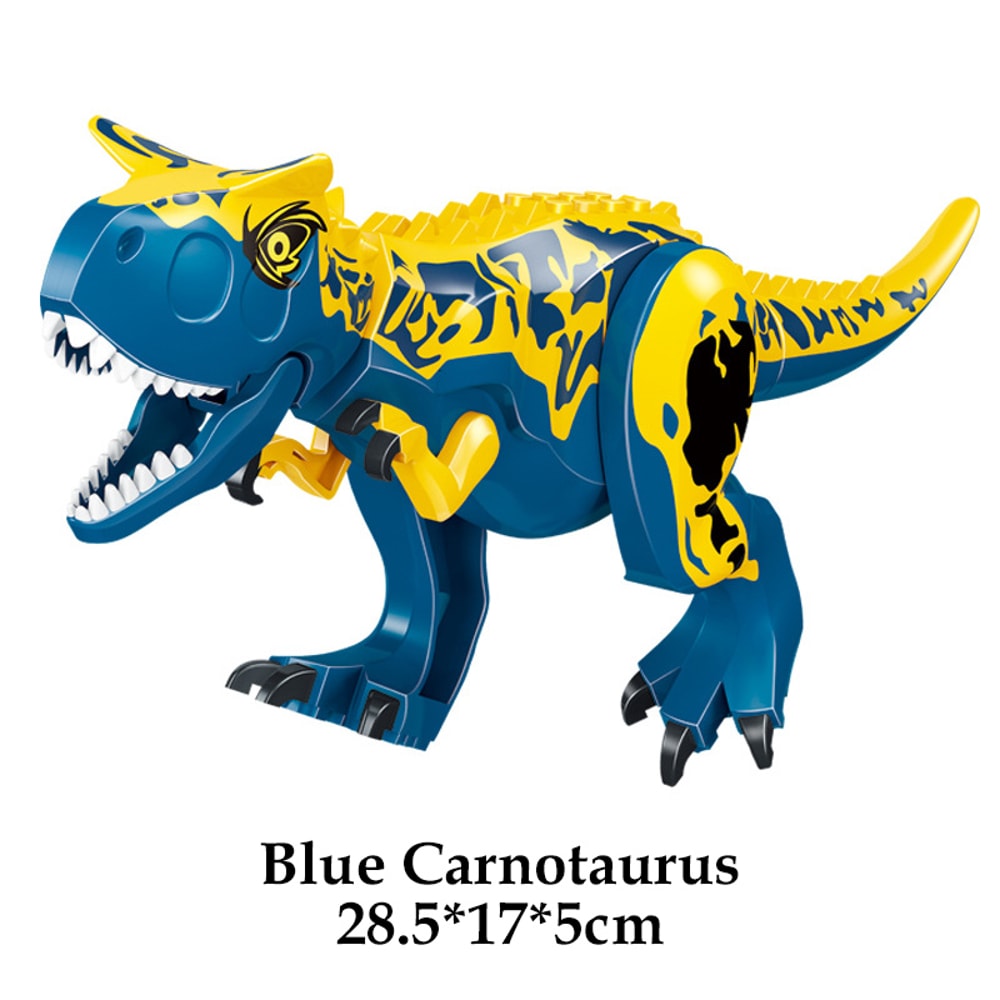 Jurassic Dinosaur World Building Blocks Set TRex Triceratops Indominus Rex Velociraptor Model 3
