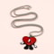 Bad Bunny Cosplay Necklace Trendy Red Heart Pendant Neck Chain, Perfect for Fans & Collectors