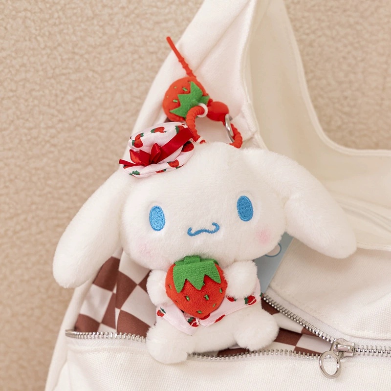 Authentic Sanrio Hello Kitty Kuromi Plush Doll Keychain Cute Christmas Gift Pendant 4