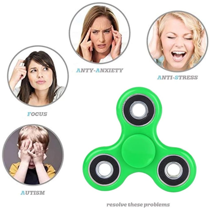 Fidget Spinner For Autism ADHD AntiStress TriSpinner HighQuality EDC Toy For Adults And Kids 3