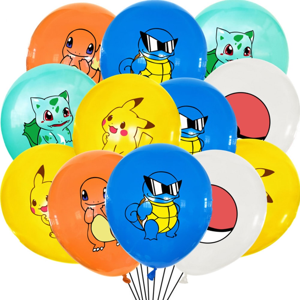 Pokemon Pikachu Latex Balloons Fun Birthday Party Supplies For Kids 0