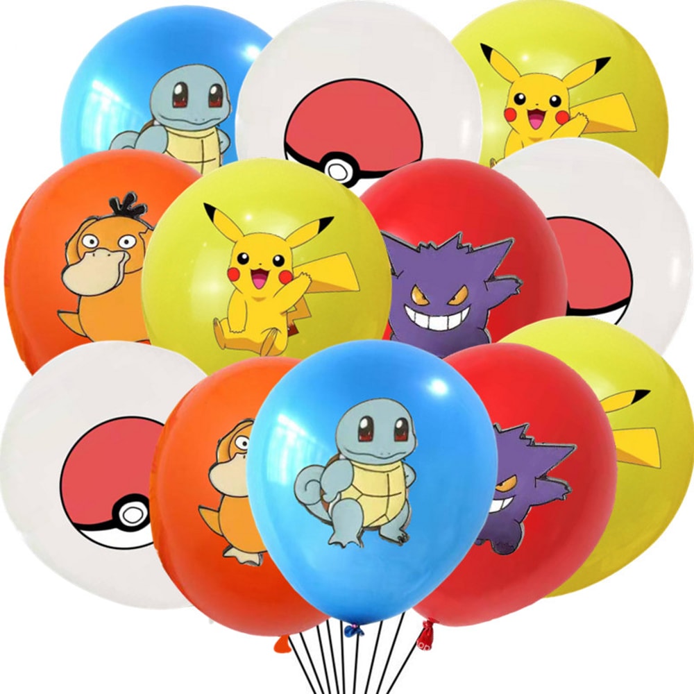 Pokemon Pikachu Latex Balloons Fun Birthday Party Supplies For Kids 4