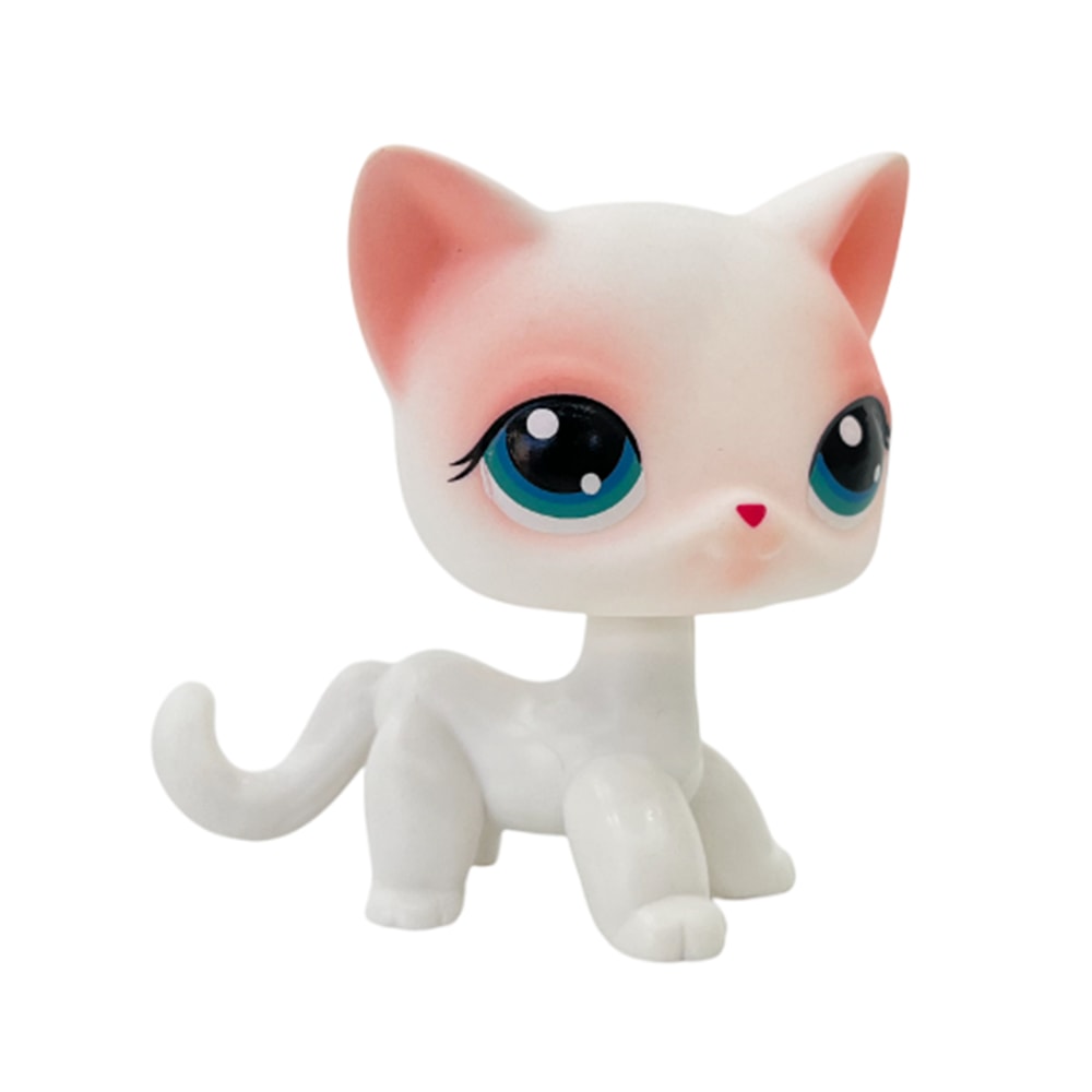 Rare Pet Toy Mini Stands Short Hair Kitten Collectible Bobblehead Figure Original LPS Inspired Toy 2