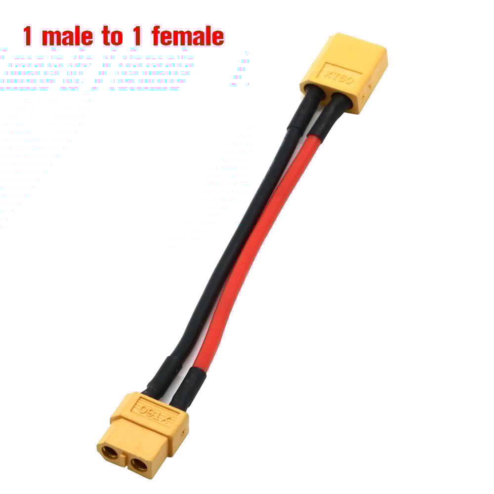 Parallel Battery Connector Y Splitter Dual Extension Silicone Wire for RC Battery ESC