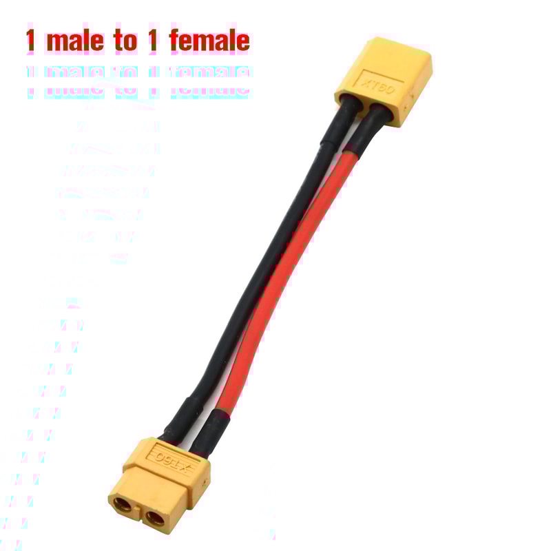 Parallel Battery Connector Y Splitter Dual Extension Silicone Wire for RC Battery ESC