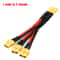 Parallel Battery Connector Y Splitter Dual Extension Silicone Wire for RC Battery ESC