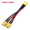 Parallel Battery Connector Y Splitter Dual Extension Silicone Wire for RC Battery ESC