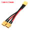 Parallel Battery Connector Y Splitter Dual Extension Silicone Wire for RC Battery ESC