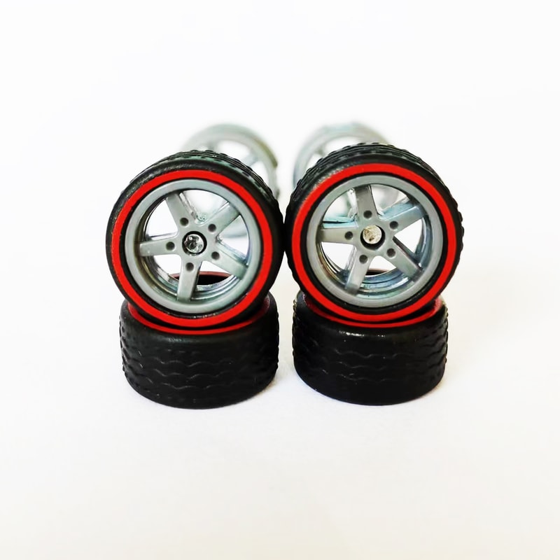 Model Car Wheels With Removable Rubber Tires Compatible With Hot Wheel Matchbox And Dome Diecast Ca 4