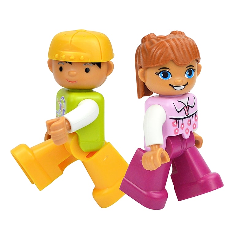 Big Size Figures Building Block Doll Family Set Compatible With Duplo Blocks Perfect For Kids Creat 2
