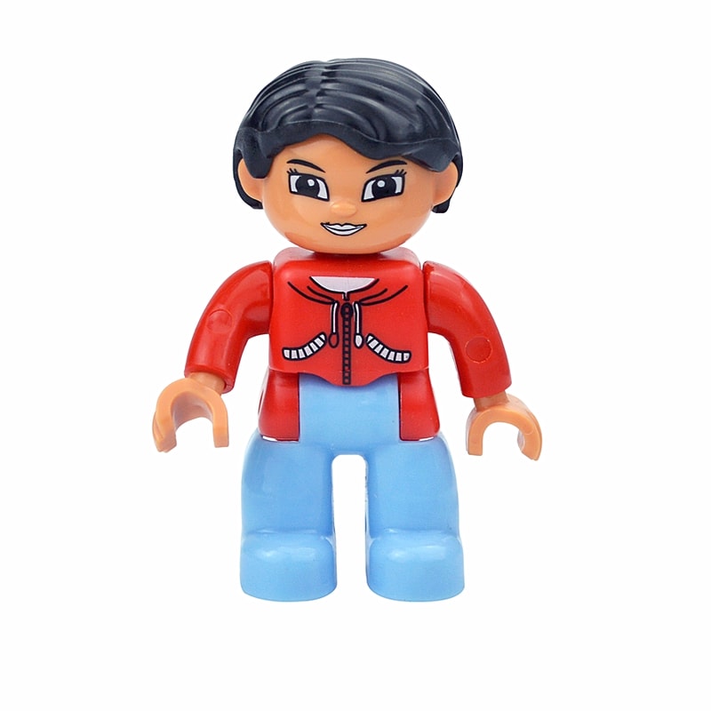 Big Size Figures Building Block Doll Family Set Compatible With Duplo Blocks Perfect For Kids Creat 18