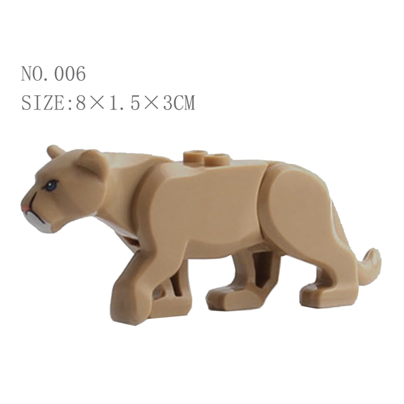 Animal Building Blocks Set For Kids Crocodile Leopard Educational Bricks 2