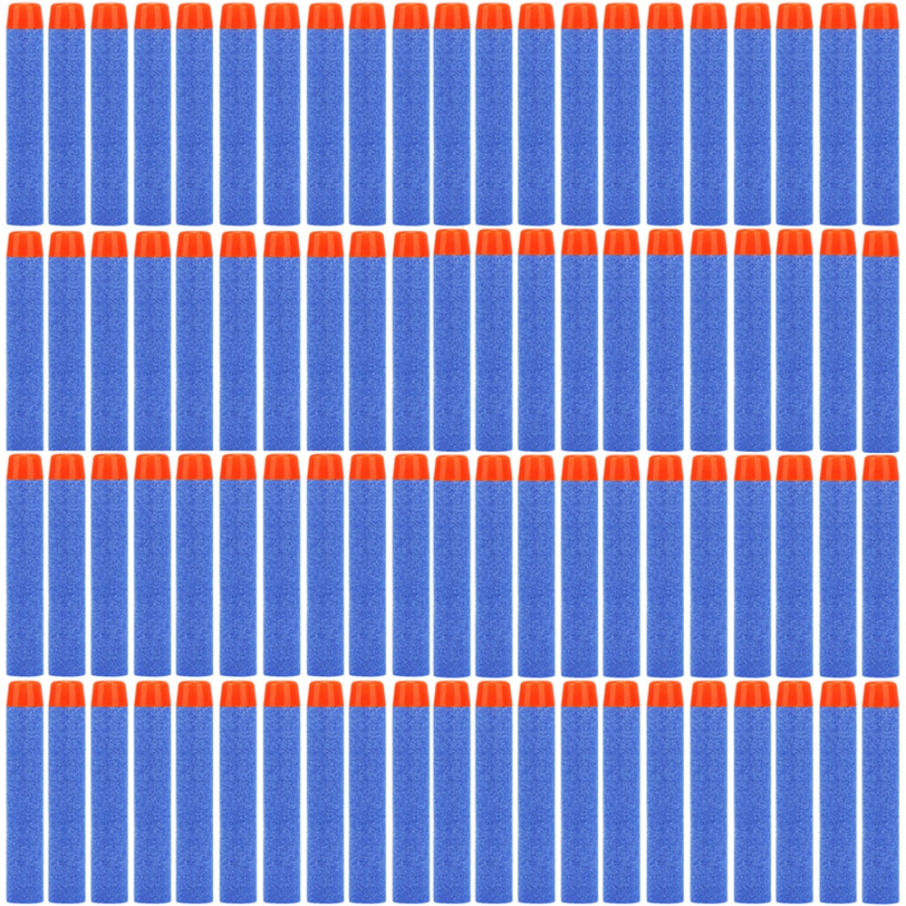 Blue Round Head Foam Refill Darts For Nerf NStrike Elite Blasters 0