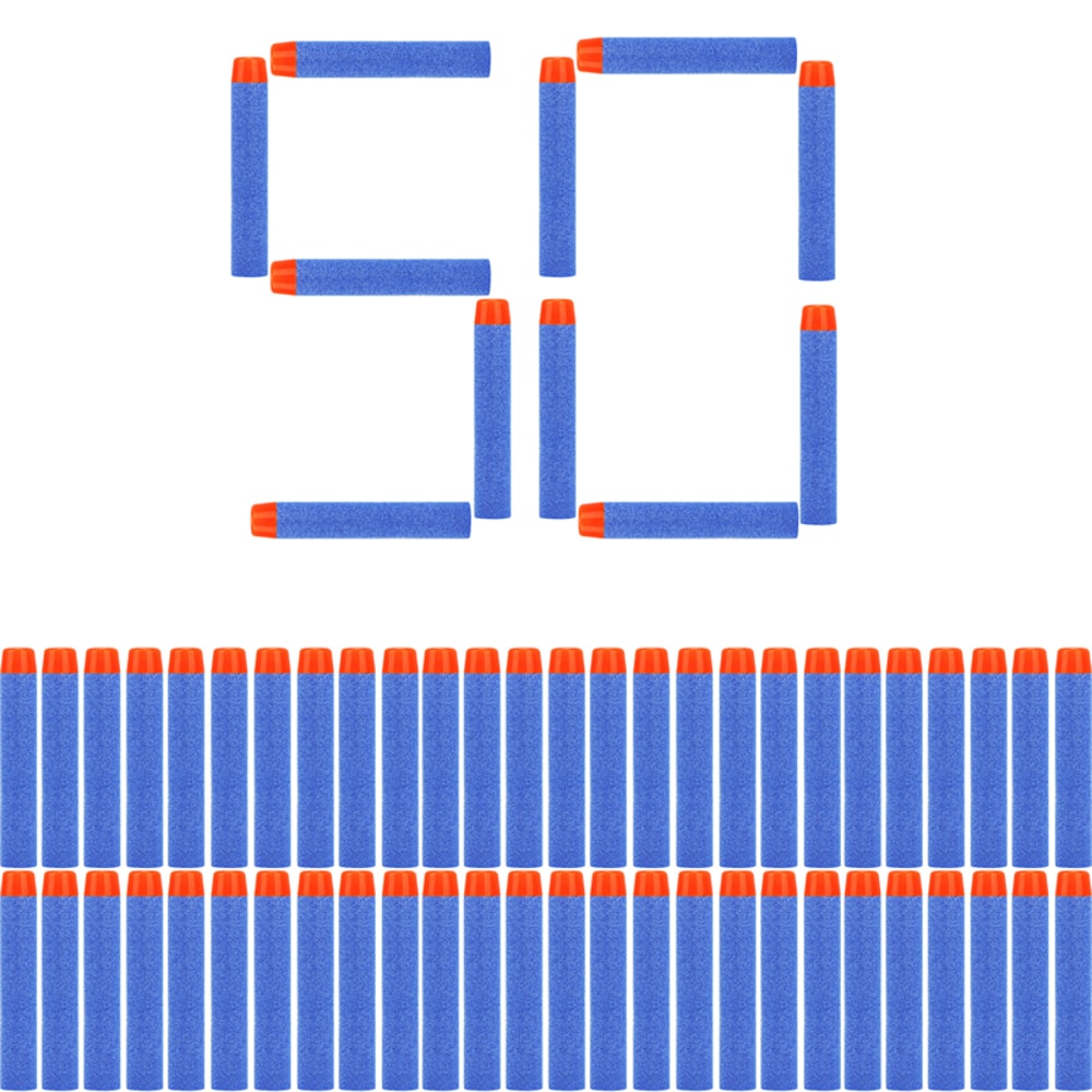 Blue Round Head Foam Refill Darts For Nerf NStrike Elite Blasters 5