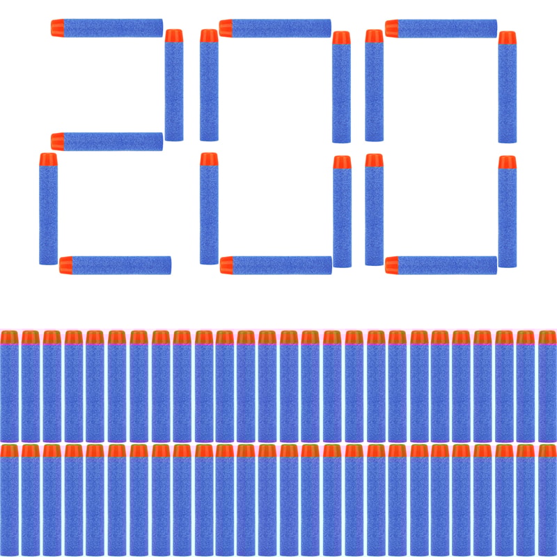 Blue Round Head Foam Refill Darts For Nerf NStrike Elite Blasters 7