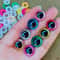 3D Plastic Glitter Safety Eyes For Crochet Toys Amigurumi Mixed Sizes For Doll Making DIY Craft Su 0