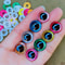 3D Plastic Glitter Safety Eyes For Crochet Toys Amigurumi Mixed Sizes For Doll Making DIY Craft Su 0