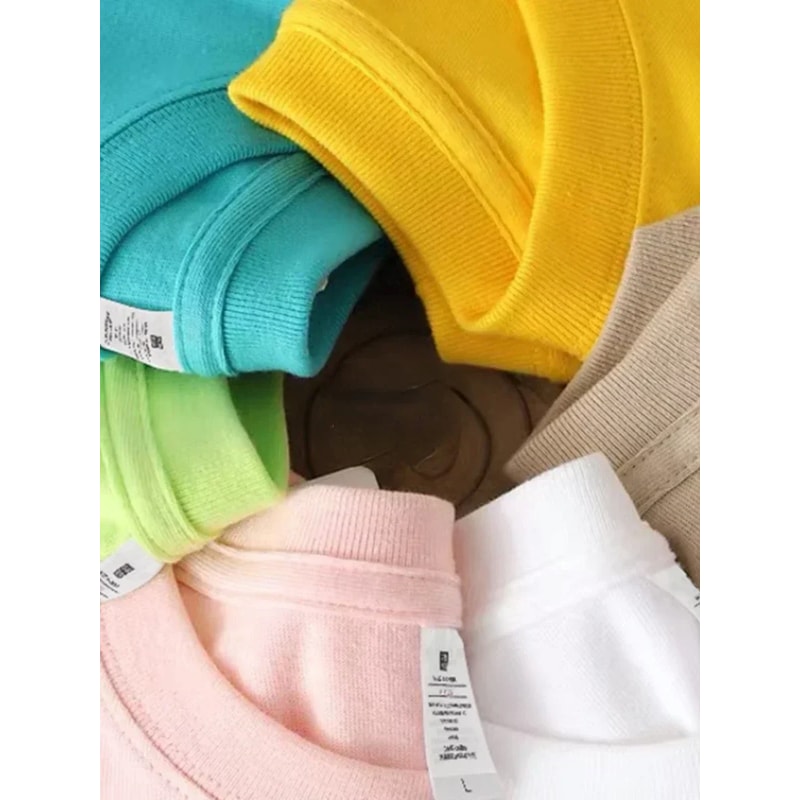 Summer Cotton Womens Casual Short Sleeve TShirt Loose Fit Stylish Basic Top For Everyday Wear 2