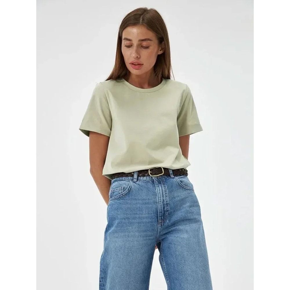 Summer Cotton Womens Casual Short Sleeve TShirt Loose Fit Stylish Basic Top For Everyday Wear 5