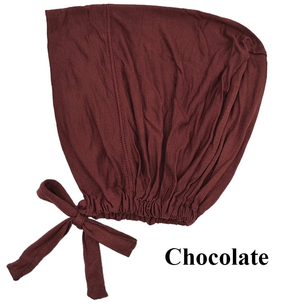 Soft Modal Muslim Turban Hat Comfortable Inner Hijab Cap For Women 7