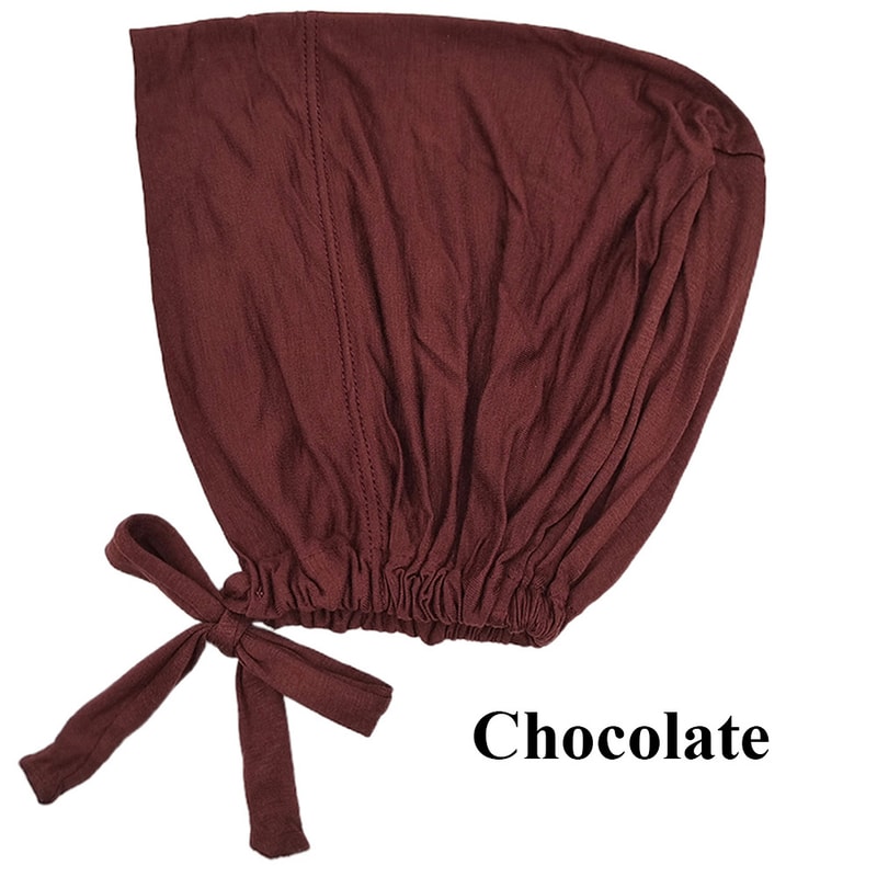 Soft Modal Muslim Turban Hat Comfortable Inner Hijab Cap For Women 7
