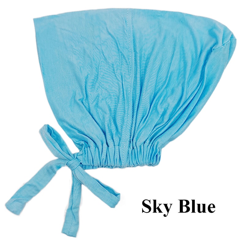 Soft Modal Muslim Turban Hat Comfortable Inner Hijab Cap For Women 12