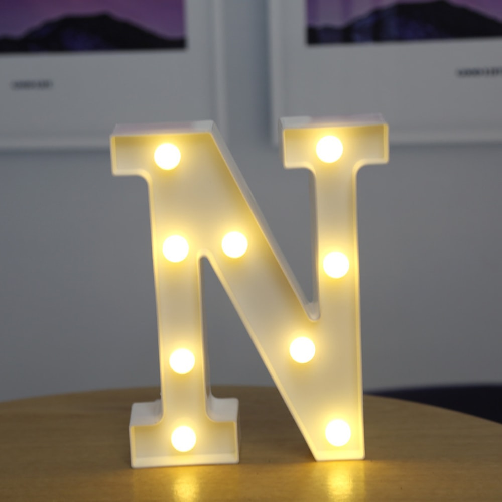 Alphabet LED Light Lamp Luminous Night Light For Home Wedding Birthday And Party Decor 15